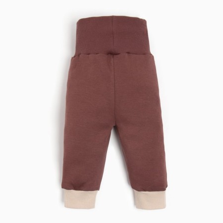 Kidsa (sweatshirt, trousers) minku, beige/brown color, height 80-86 cm-9