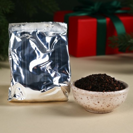 New Year! Black tea "New Year's Post" in the box, taste: gingerbread, 100 g.-3