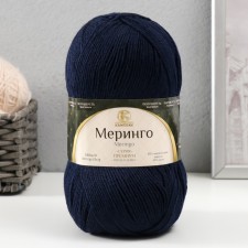 Meaning yarn 50% Merinos wool, 50% acrylic 380m/100g (blue 173)