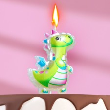 Candle in the cake on the skewer 