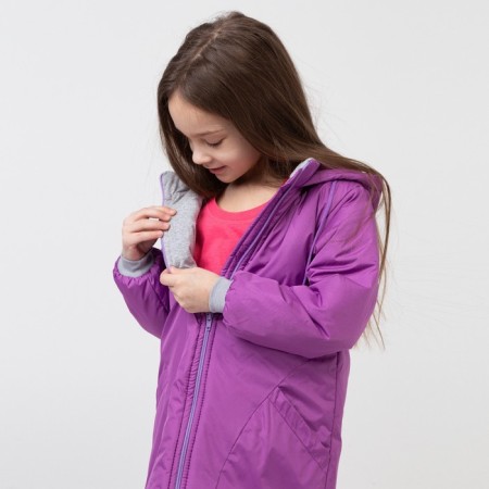 Jacket for girls, lilac color, height 104-110 cm-1
