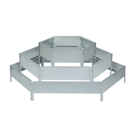 Galled flowerbed, 3 tiers, d = 60–100–140 cm, h = 45 cm, Greengo-7