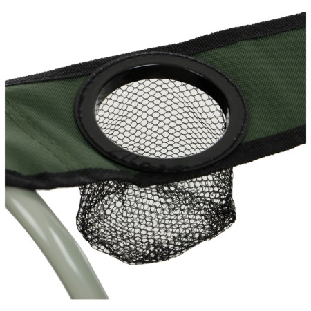 Folding chair with a cup holder 48 x 48 x 76 cm, up to 100 kg, green color-8