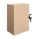 Archive box with ties, 150 mm, binding cardboard, calligrata isolate, without coating, MGK valve, up to 1400 sheets