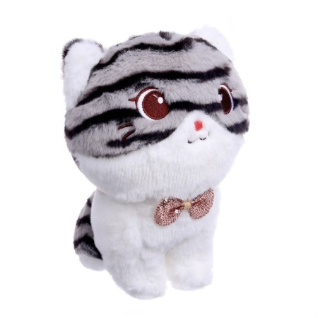 Soft toy "striped cat", color mix-1