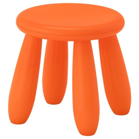 Stool children's mammut, for home and street, orange