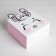 Gift folding box, packaging, "bunny", 15 x 15 x 8 cm