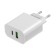 Network charger Maxvi CHL-602PD, USB/USB-C, 6 A, 30 W, fast charging, white