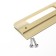 Furniture bracket RS1402, M/O = 128, Satin gold color