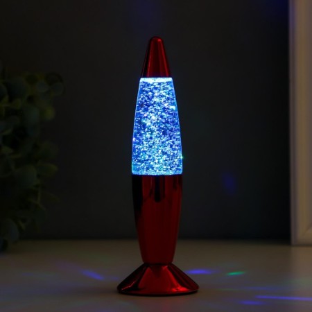 Light "Red Rocket" LED, LAVA, sparkles, from batteries 3HLR44 19 cm Risalux-1
