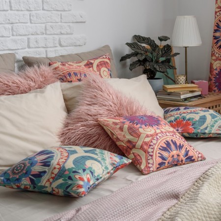 Decorative pillow BOHO, size 40x40 cm-6