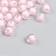 Plastic beads "light pink" gloss 20 g d = 0.8 cm
