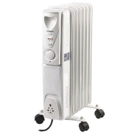 Sonnen DFS-07, oil heater, 1500 watts, 7 sections, 15 m², white