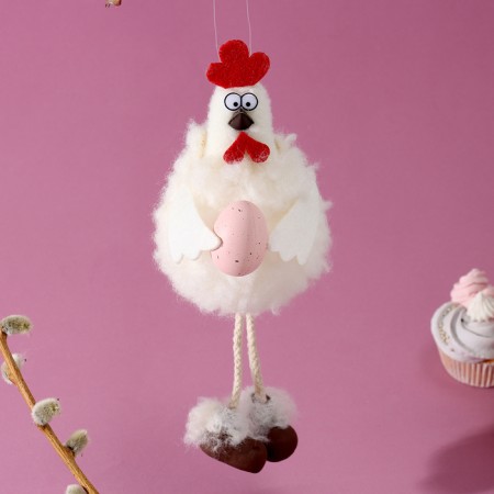 Soft toy "Cockerel" on the suspension, 16 cm, color mix