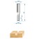 Koneznoye Encor Prof 46010, straight, on wood, D = 8 mm, 6 x 16 x 48 mm