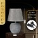Traffic lamp with lampshade Risalux "Lumin", E14, 40 W, Gray, 20 × 20 × 30.5 cm