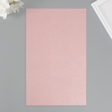 Sheet for creativity claims. Kozh "Lichi. Marmotra" Cold pink sheet 33x20 cm thick 0.9 mm thick-1