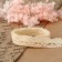 Knitted lace, 20 mm × 15 ± 1 m, beige color