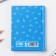 Notepad in solid cover A7, 64 liters "cat on a blue background"