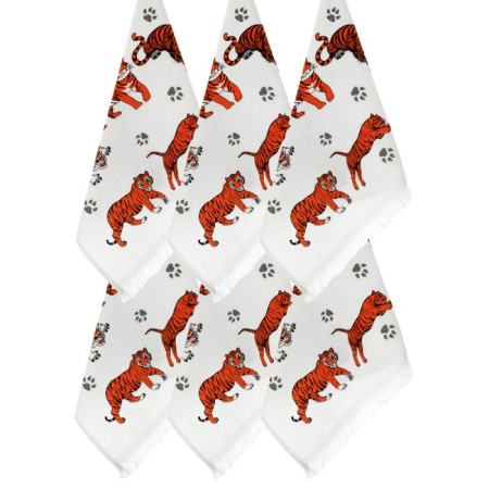 Set of kitchen towels Diva Afrodita "Tigers", 360 gr, size 40x60 cm, 6 pcs-1
