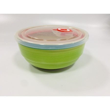 Saladnik with an Elrington plastic cover “Airbrus. Summer Greens ”, 800 ml, D = 15 cm