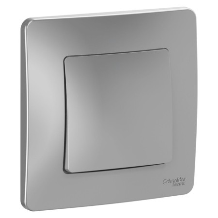 SE BLANCA switch, 10 A, 1 key, IP20, hidden, aluminum, Blnvs010103