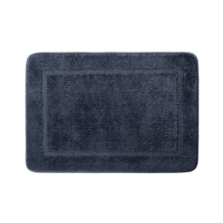 Bathroom rug IDDIS, 65x45 cm, microfiber, blue color