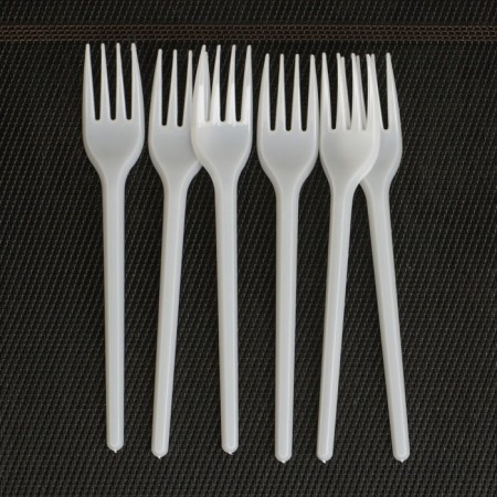 Plastic disposable white, dining room, 15.5 cm, set 6 pcs-2