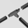 The T-shaped connector for the Technical Tract-31b-R, right-line, 16.6x9.9x3.2 cm, black color is black