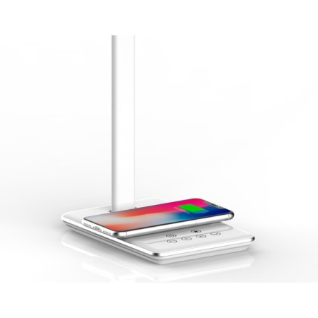 LED desktop lamp with wireless charging and USB port Ambrella Light, Desk, De581, LED, 6 W, 180LUM, White Color-2