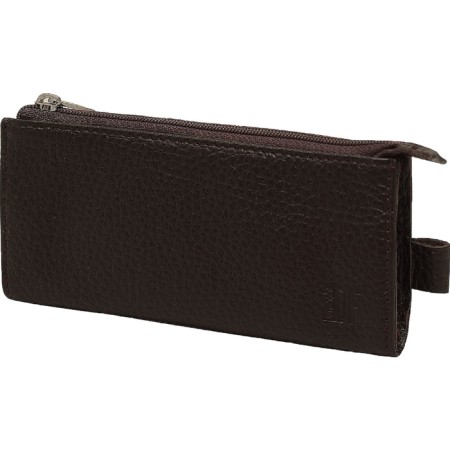Key of zipper, length 14.5 cm, brown color