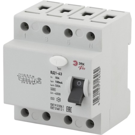 Protective shutdown device era Pro No-902-71 VD1-63 4P 50A 100m