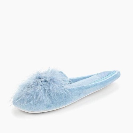 Slippers # 10 women, size 36, blue color