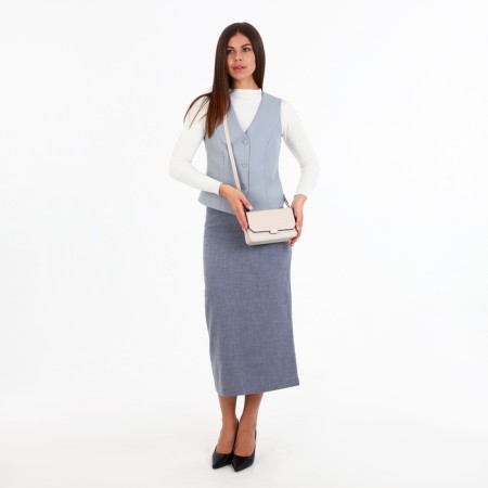 Bag Women's Messenger on Magnet, Milk color-10