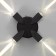 Lamp "Deco" 4xLED 4W 4000K IP66 black 16x4.3x16 cm