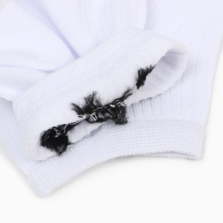 Носки укороченные, цвет белый, размер 23-25-3