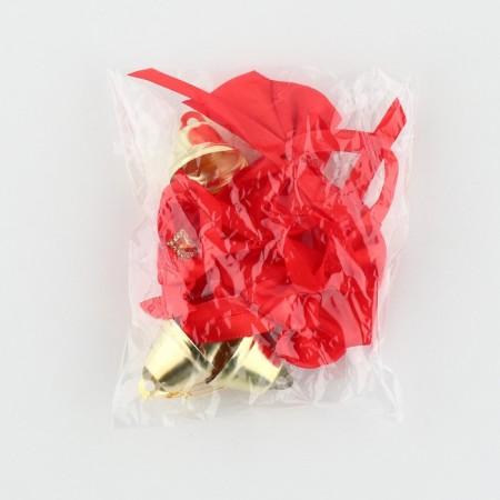 A bell on a pin with a bow for graduation, red, d = 2.6 cm-4