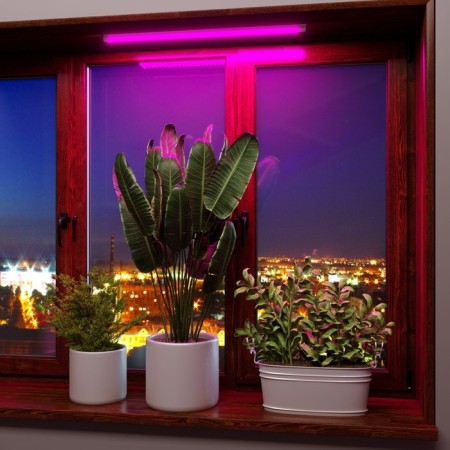 Linear LED lamp for plants 60 cm Elektrostandard, Fito, 572x22x36 mm, 9W, LED, white color