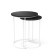 Journal table, 450x450x550, Pietra Black/White Muars