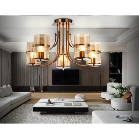 Suspended chandelier Ambrella Light, Traditional, TR3222, 5HE27, Color Gold-2
