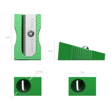 Zapochilka 1 hole Erichkrause Ferro color, aluminum, hole with a diameter of 8 mm, mix-4
