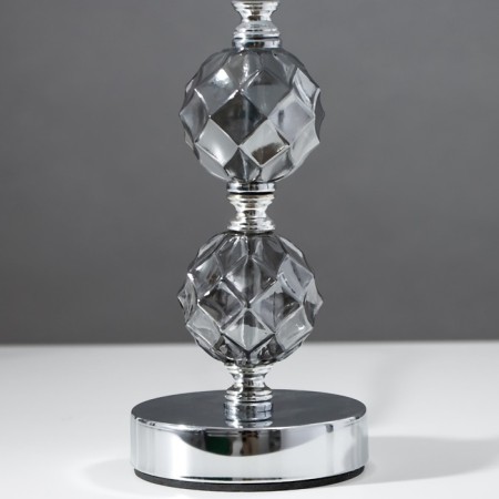 Table lamp 16715/1br E27 40W chromium/brown 22.5x22.5x36 cm Risalux-4