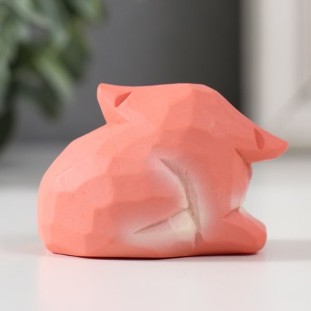 Souvenir Polystone "Sleeping Fox" 6.5x4.5x4.5 cm-2