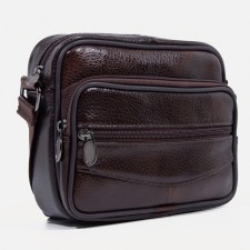 Male bag, brown color