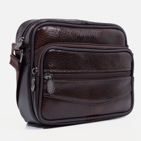 Male bag, brown color