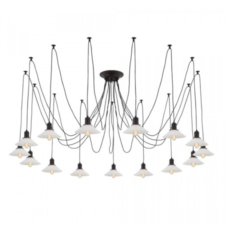 Suspended Citilux “Edison” CL451152, 15x75W, E27, Black Color Black-11