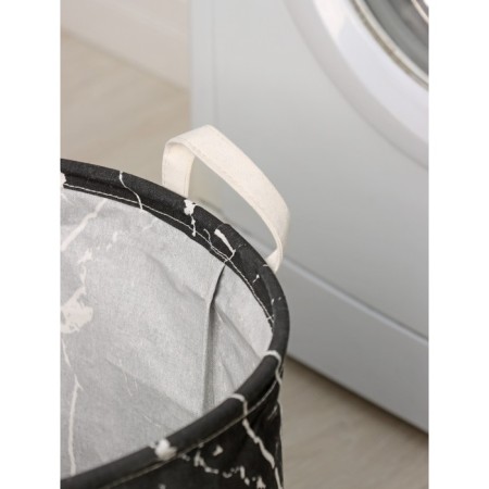 Basket Besnaya textile shares "Marble", 35 × 45 cm, black color-4