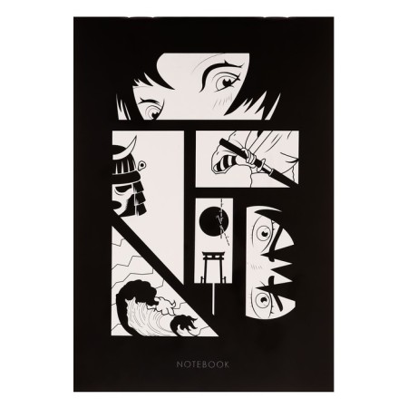 A set of notebooks A6, 24 sheets in a cage on an anime paper clip, a cover -shaped cardboard, an offset unit, 4 pieces-3