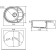 Kitchen Colluted Florentina "Rhodes-580", 580x510 mm, jasmine color