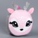 Baby plush backpack, round Olenenok, 18 × 18 cm